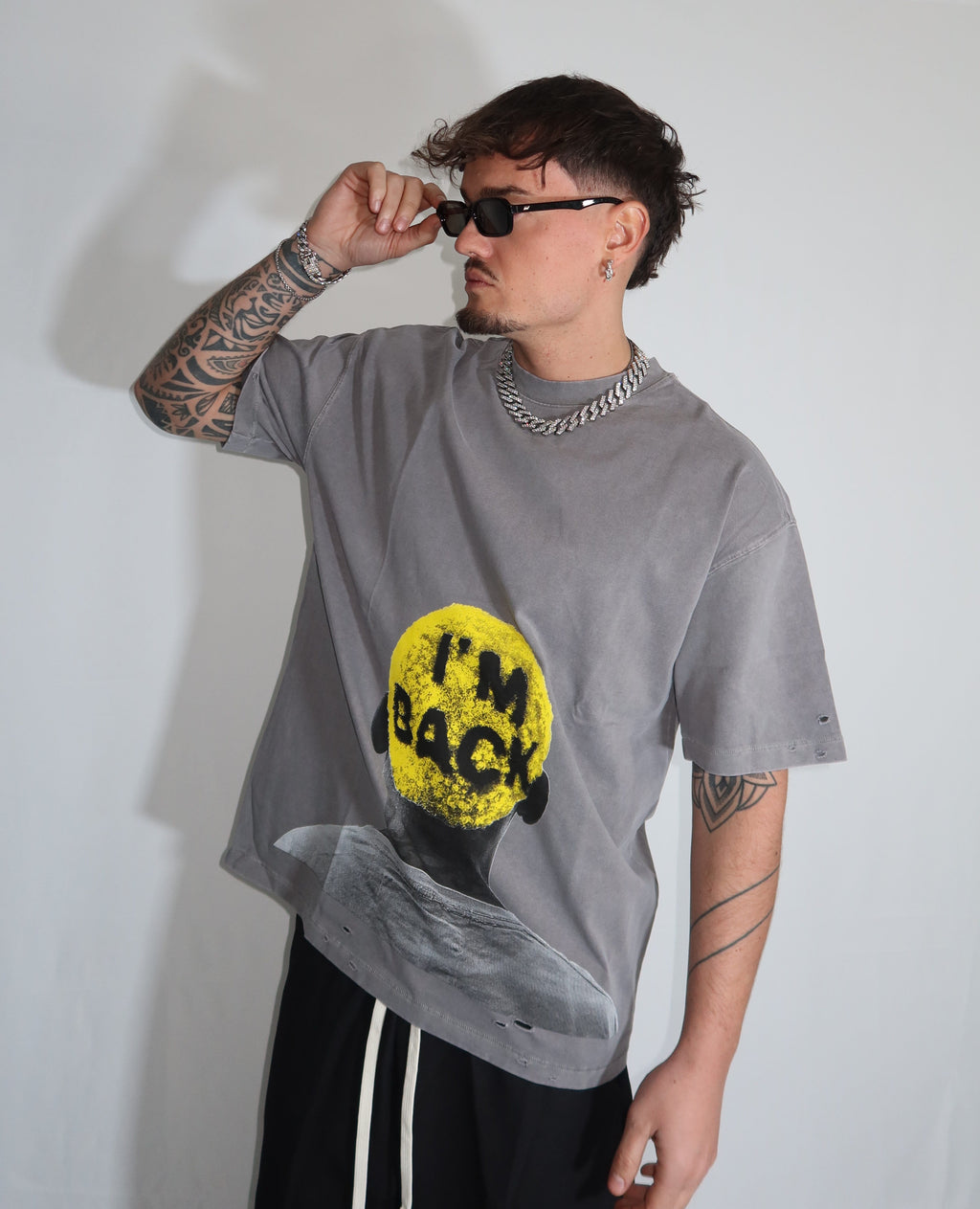 T-shirt i’m back yellow