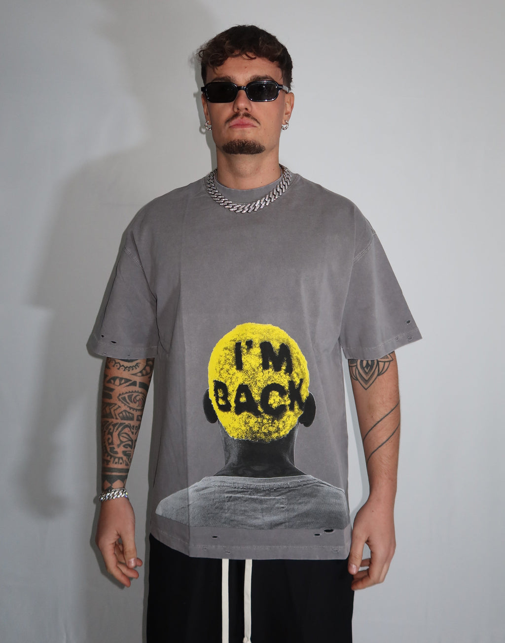 T-shirt i’m back yellow