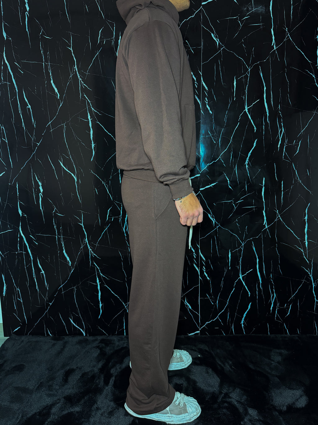 Coordinato tuta marrone