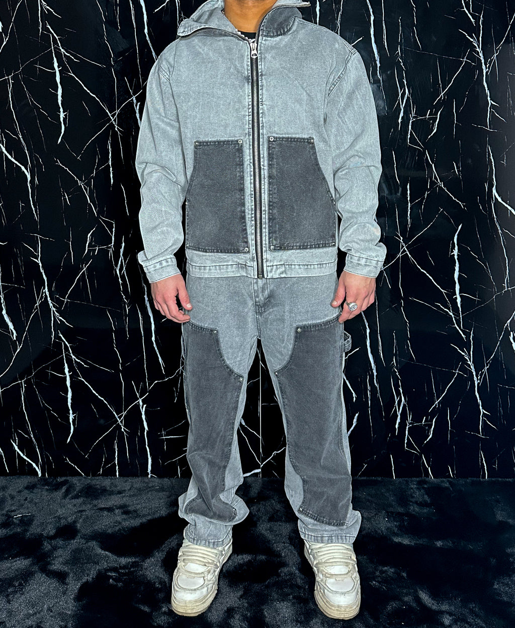 Coordinato Jeans Grey