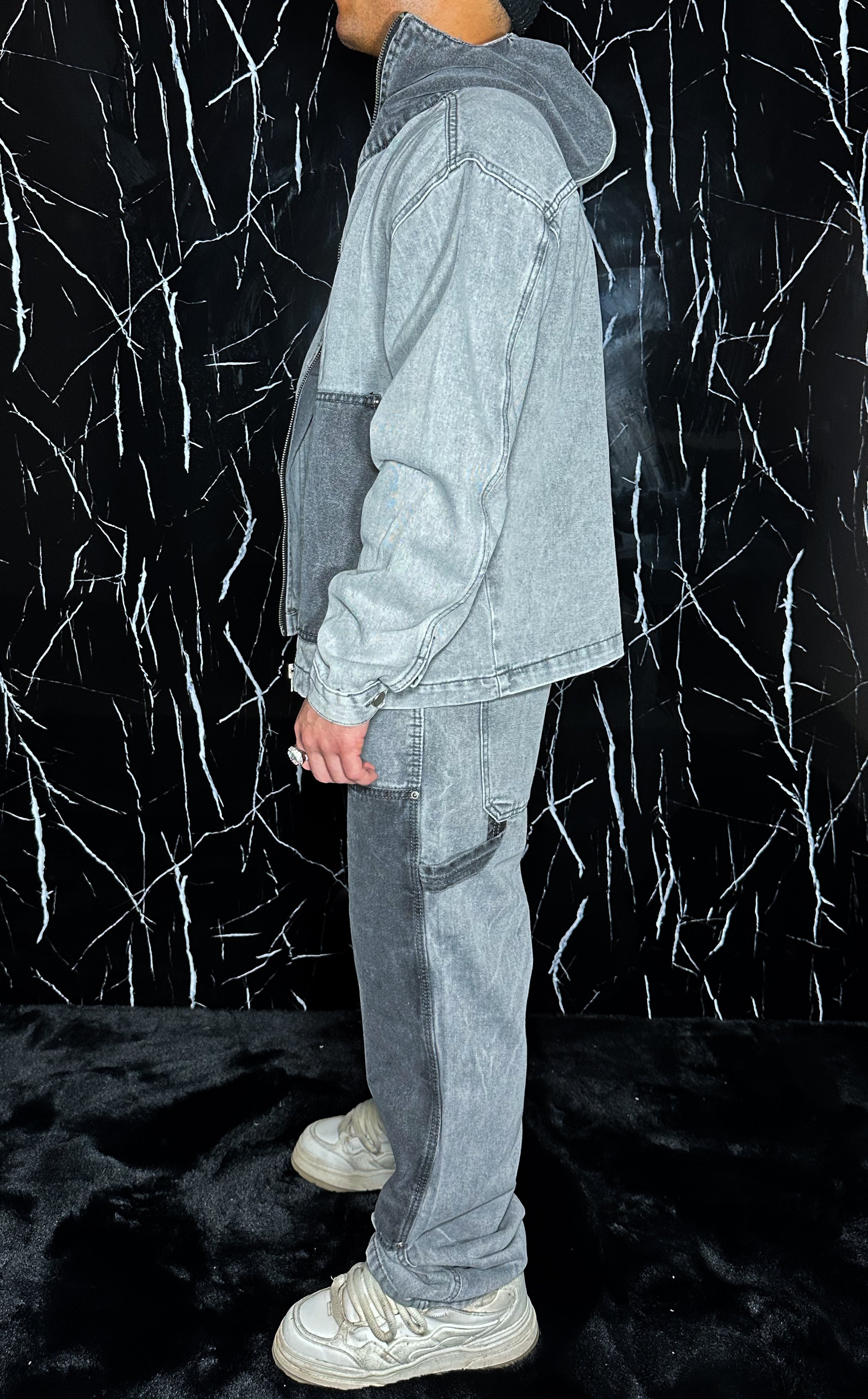 Coordinato Jeans Grey
