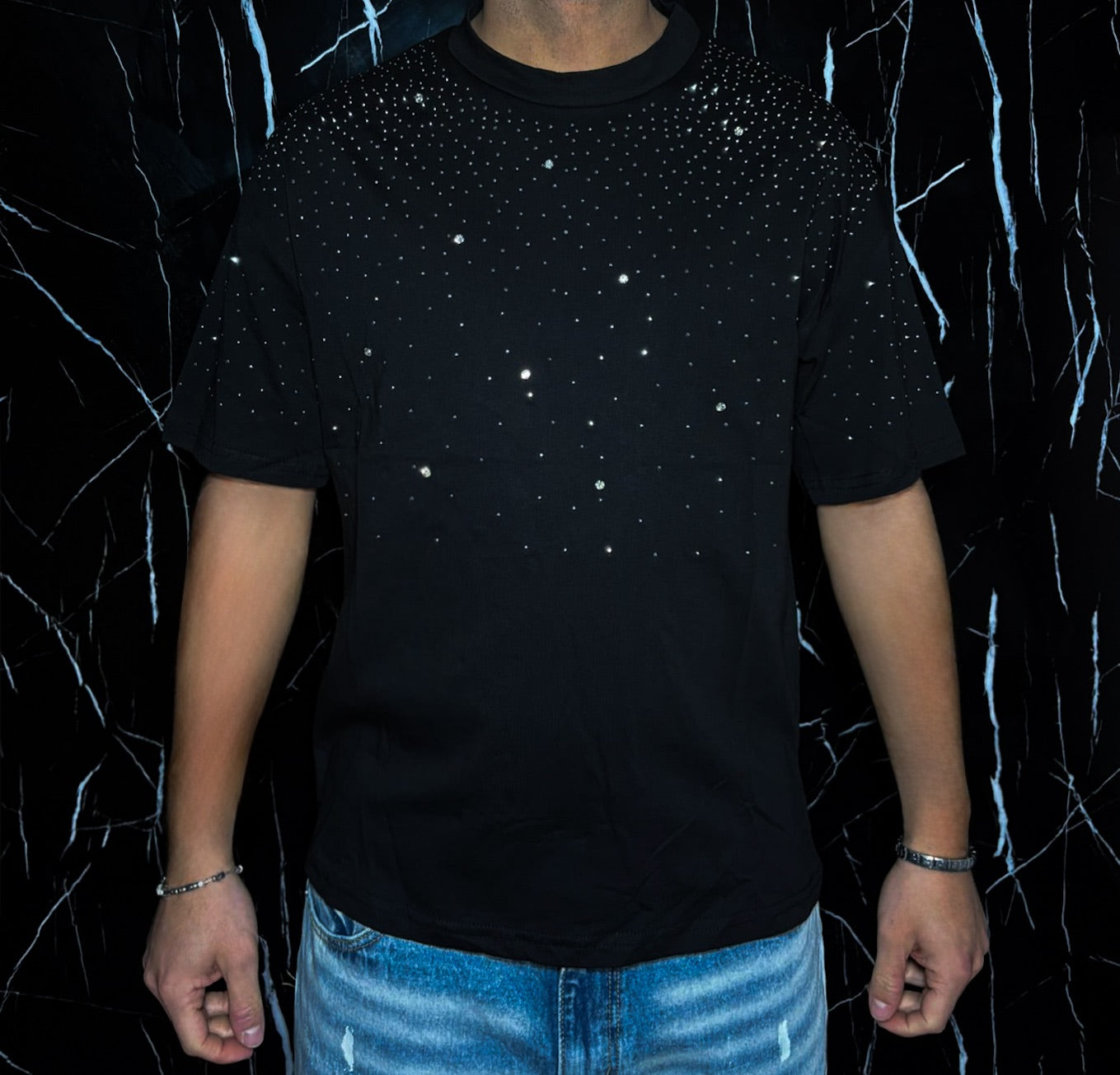 T-shirt brillantinata